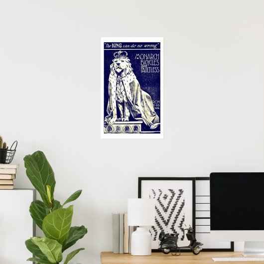 Royal Lion British  Bicycle & Print (Thuiskantoor)