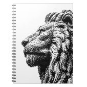 Royal Lion C64 Style Hand-Drawn Pixel Art Notitieboek (Voorkant)