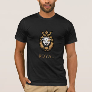 Royal Lion Crown T-shirt   Bold King Graphic T-shi