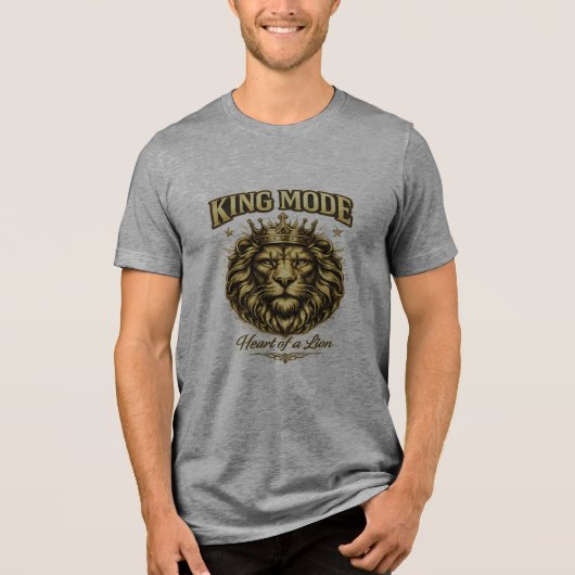 Royal Lion Graphic T-Shirt for Men 💛 (Voorkant)