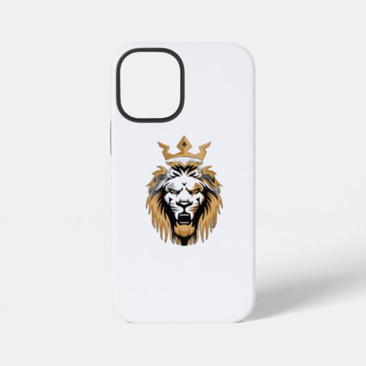 Royal Lion iPhone Case – Bold en Majestic Design Hoesje (Achterkant)