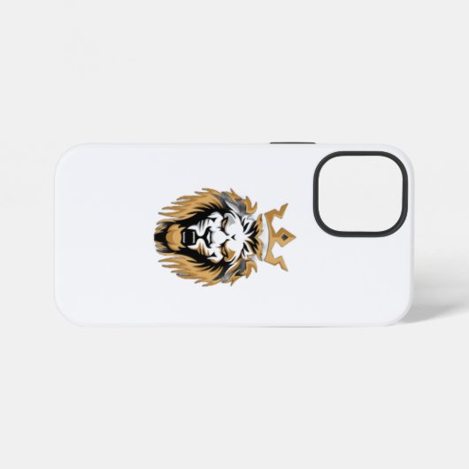 Royal Lion iPhone Case – Bold en Majestic Design iPhone Hoesje (Achterkant horizontaal)