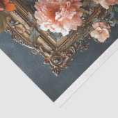 Royal Lion King Crown Floral Lijst Decoupage Tissuepapier (Detail)