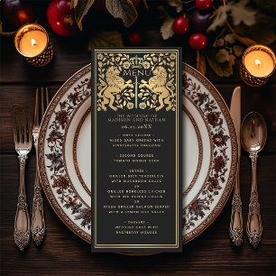 Royal Lion middeleeuws zwaard bruiloft plat menu