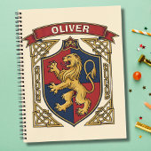 Royal Lion Rampant Coat of Arms Celtic Knotwork Notitieboek