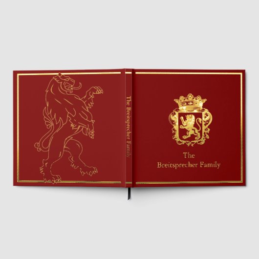 Royal Lion Scrapbook Photo Album Foil Gastenboek (Volledig)