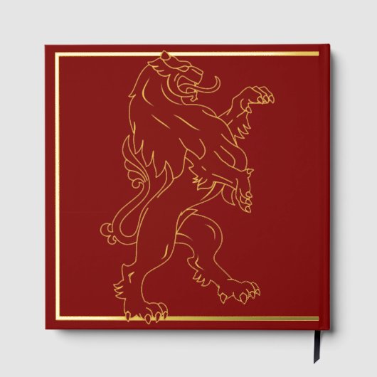 Royal Lion Scrapbook Photo Album Foil Gastenboek (Achterkant)