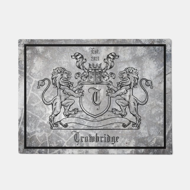 Royal Lions Crest door Mat (Voorkant)