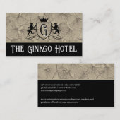 Royal Lions Crest |  ginkgopatroon Visitekaartje (Voorkant / Achterkant)