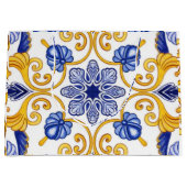 Royal Lisbon Scrollwork  Elegant Portuguese Blue  Groot Cadeauzakje (Voorkant)
