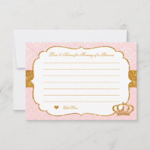 Royal Little Princess Pink en Gold Advice Kaart