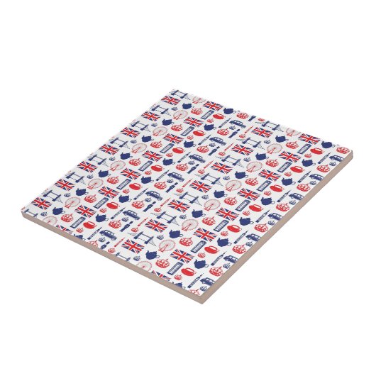 Royal London Landmarks Pattern Tegeltje (Zijkant)