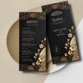 Royal & Luxe Gouden Bloemen Islamitische bruiloft Menu