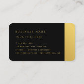 Royal Luxury Gold Round Abstract Professional Visitekaartje (Achterkant)