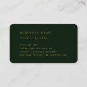 Royal Luxury Golden Round Abstract Professional Bu Visitekaartje (Achterkant)