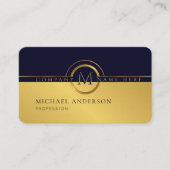 Royal Luxury Golden Round Abstract Professional Visitekaartje (Voorkant)