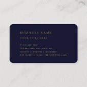 Royal Luxury Golden Round Abstract Professional Visitekaartje (Achterkant)