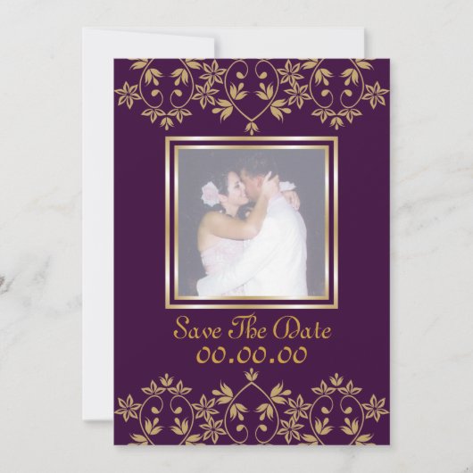 Royal Luxury Save the Date Uitnodigingen voor foto (Voorkant)