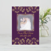 Royal Luxury Save the Date Uitnodigingen voor foto (Staand voorkant)