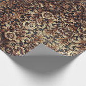 Royal Luxury wrapping papier maroon en goud (Hoek)