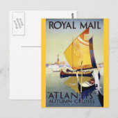 Royal Mail "Atlantis" Autumn Cruises Briefkaart (Voorkant / Achterkant)