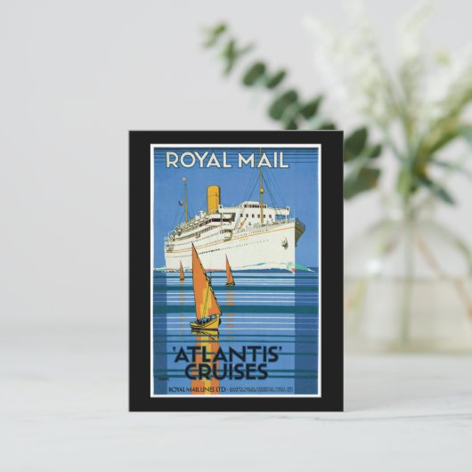 Royal Mail Atlantis Cruises Briefkaart (Staand voorkant)