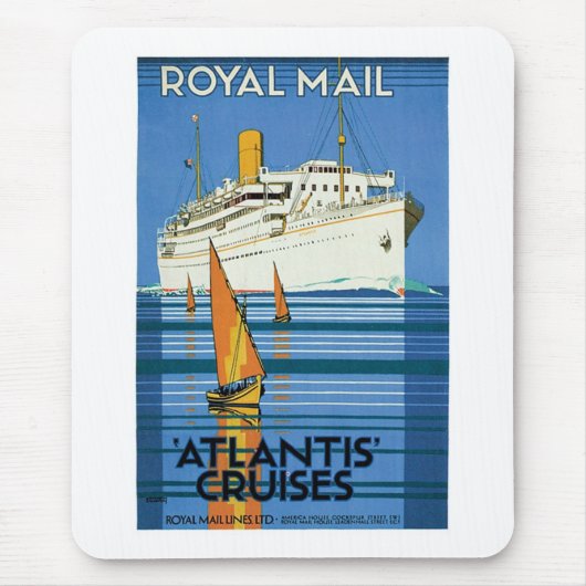 Royal Mail "Atlantis Cruises" Muismat (Voorkant)