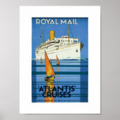 Royal Mail "Atlantis Cruises" Poster (Voorkant)