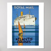 Royal Mail :Atlantis Cruises" Poster (Voorkant)