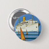 Royal Mail "Atlantis Cruises" Ronde Button 5,7 Cm (Voorkant /achterkant)