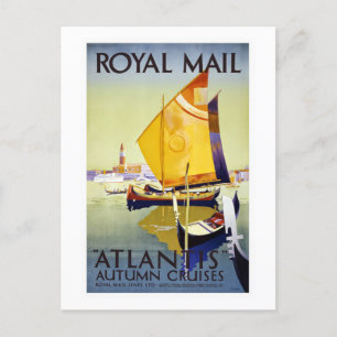  Royal Mail Atlantis Herfstcruises Reizen Briefkaart