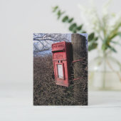Royal Mail-brievenbus platteland Engels platteland Briefkaart (Staand voorkant)