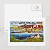 Royal Mail Steamers Scotland Glasgow Briefkaart (Voorkant / Achterkant)