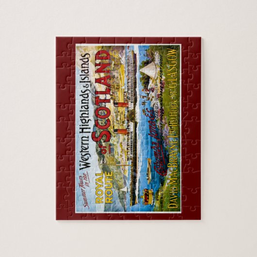 Royal Mail Steamers Scotland Glasgow Legpuzzel (Verticaal)