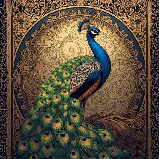  Royal Majestic Peacock R Facing Tissuepapier