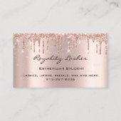 Royal Makeup Artist Lashes Glitter Drift Princess Visitekaartje (Achterkant)