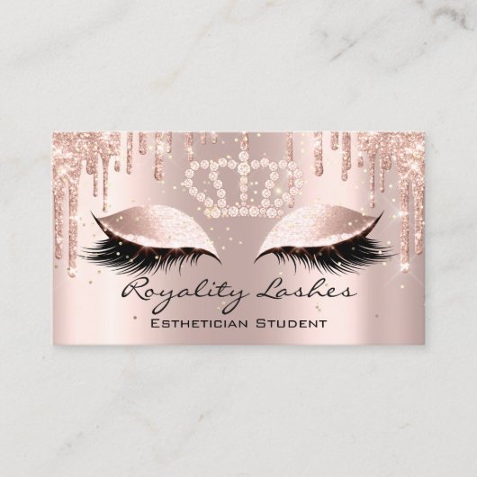 Royal Makeup Artist Lashes Glitter Drift Princess Visitekaartje (Voorkant)
