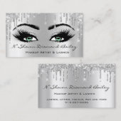 Royal Makeup Artist Lashes Roos Drip Green Grey Visitekaartje (Voorkant / Achterkant)