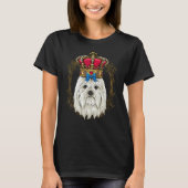 Royal Maltese King Queen Princess Puppy Maltese Do T-shirt (Voorkant)