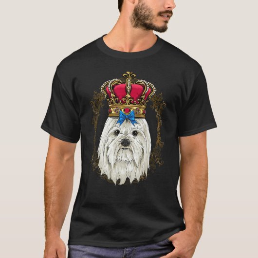 Royal Maltese King Queen Princess Puppy Maltese Do T-shirt (Voorkant)