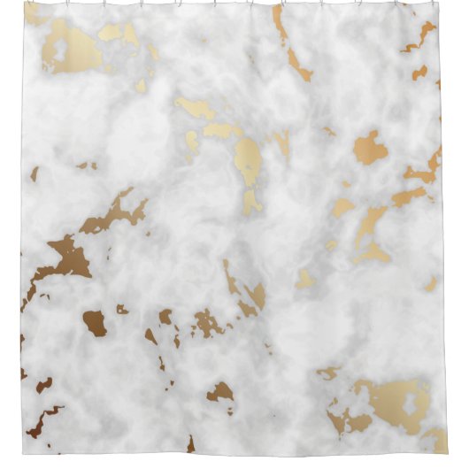 Royal Marble Stone Gold Douchegordijn (Voorkant)