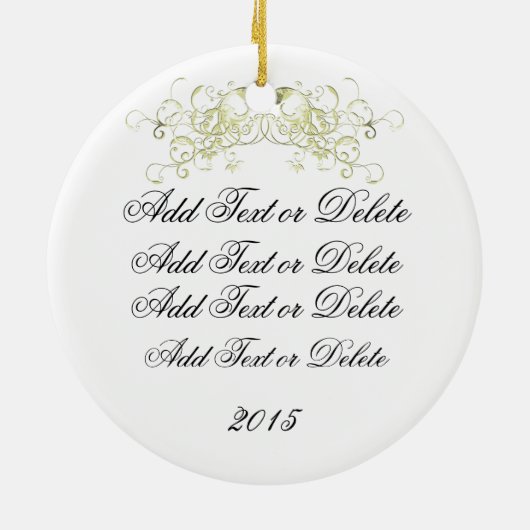 Royal Mardi Gras Carriage - SRF Keramisch Ornament (Achterkant)