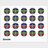 Royal Marines Veteranen Circle Sticker (Vel)