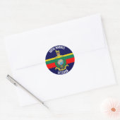 Royal Marines Veteranen Circle Sticker (Envelop)