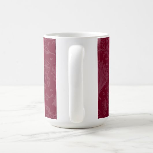 Royal Maroon Aanpasbaar Koffiemok (Handvat)