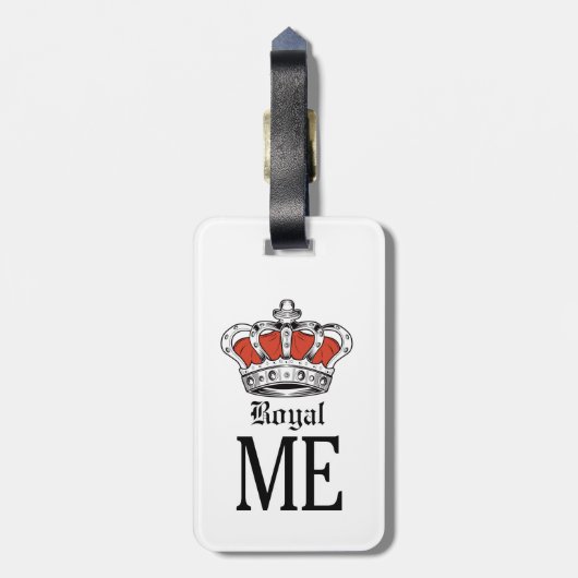 Royal Me - Sinaasappel Bagagelabel (Achterkant verticaal)