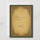 Royal Medieval  Scroll veilig de datum Kaart (Achterkant)