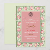 Royal Mehendi Ceremony Invitation  Kaart (Voorkant / Achterkant)