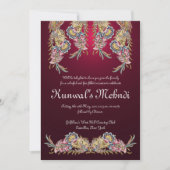 Royal Mehndi uitnodiging (Voorkant)