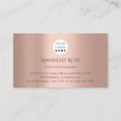 Royal Merknaam Roos Professional Crown Lijst 3D Visitekaartje (Achterkant)